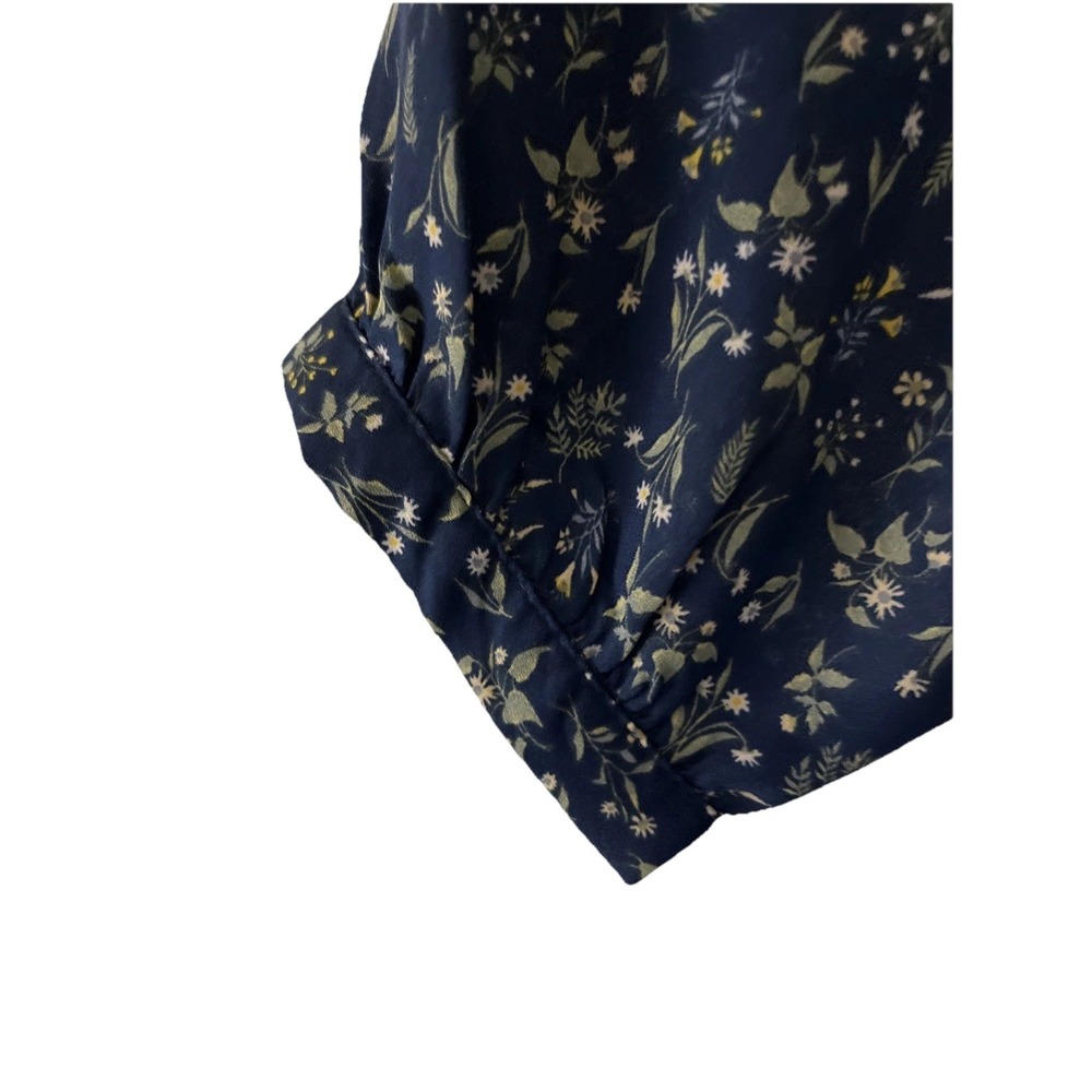 Jachs Girlfriend New York Women's XL Shirt Long Sleeve Floral Blue Green - Picture 4 of 7